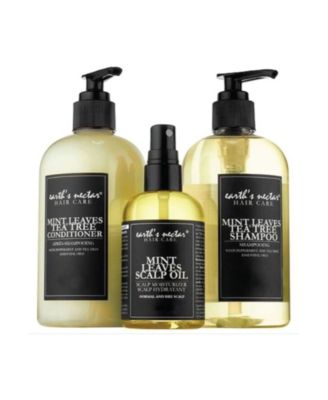 Трио для ухода за волосами с земляным нектаром и листьями мяты