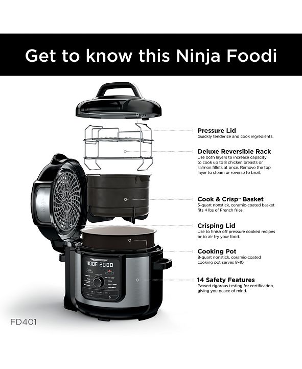 Ninja Foodi 8Qt. 9in1 Deluxe XL Pressure Cooker & Air Fryer