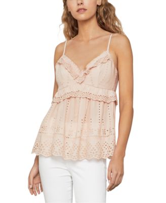 ruffle eyelet top