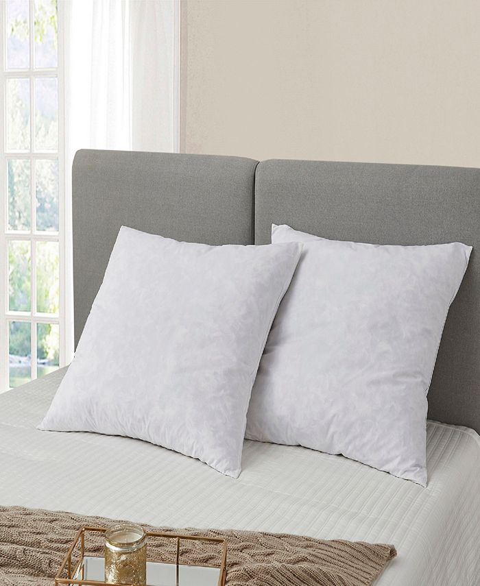 Serta Feather Euro Square Pillow 2 Pack & Reviews Pillows Bed
