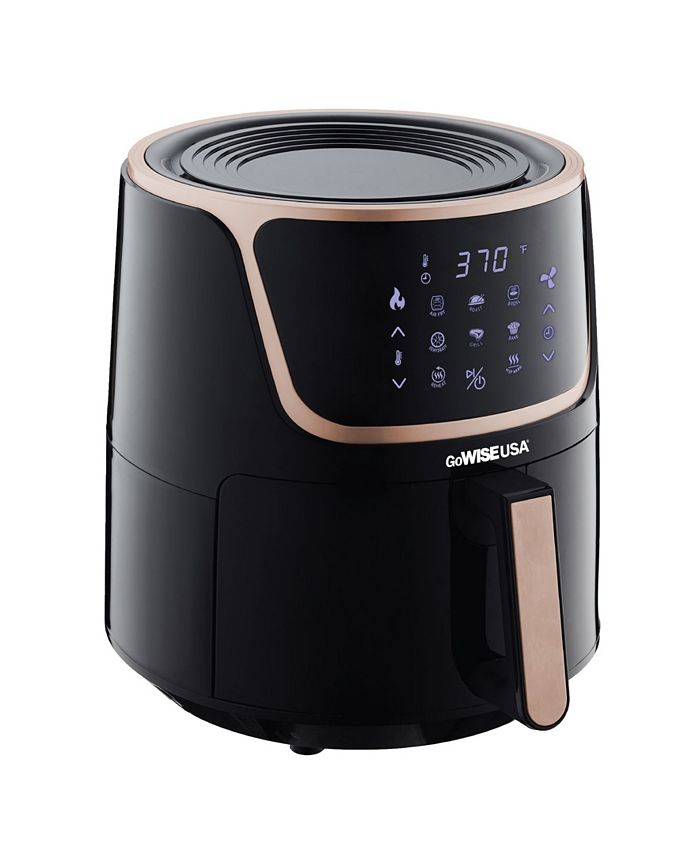 GoWISE USA Air Fryer with Dehydrator and 3 Stackable Racks, 7 Quart