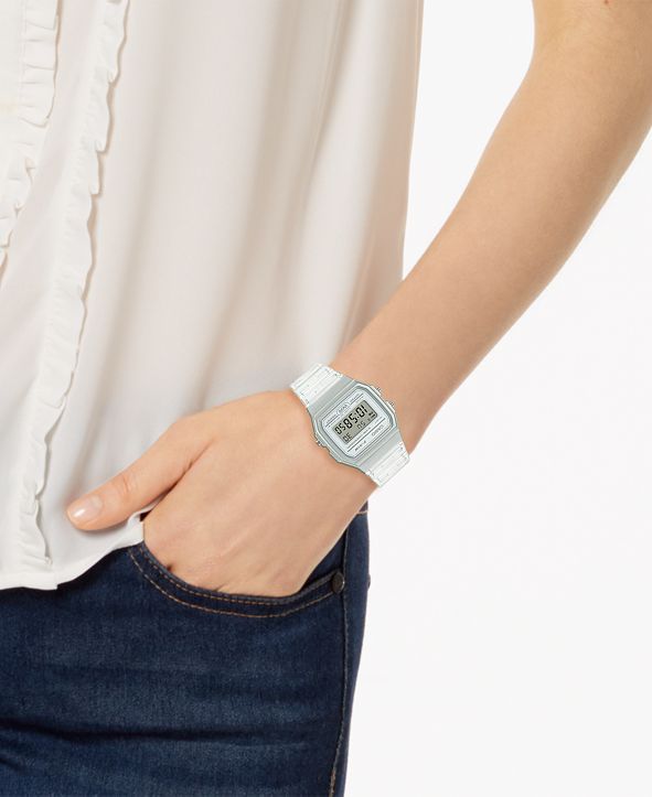 Casio Unisex Digital Clear Jelly Strap Watch 35.2mm & Reviews - Watches ...