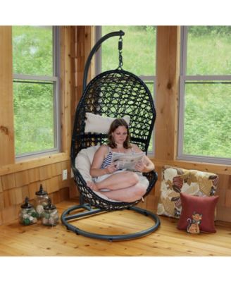 carlan wicker swing chair