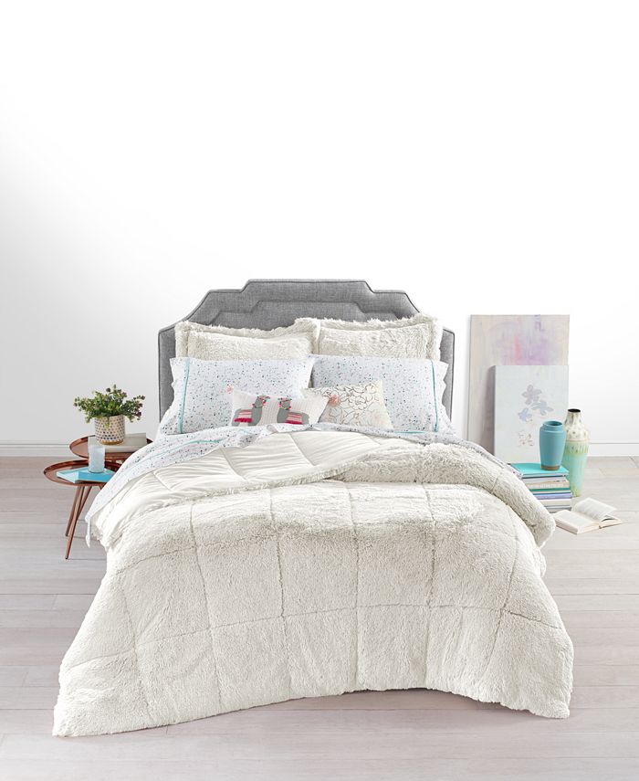 Martha Stewart Collection Shaggy Faux Fur Twin Twin Xl 2 Pc Comforter Set Created For Macy S Reviews Comforters Fashion Bed Bath Macy S