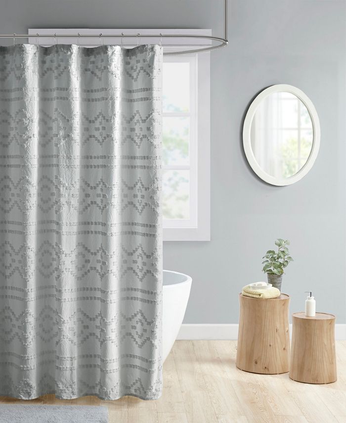 Intelligent Design Annie Clipped, Decor Studio Renwick 70 X 72 Shower Curtain