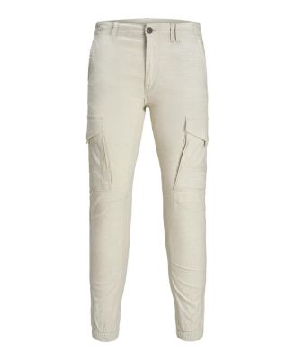 men's linen cargo pants