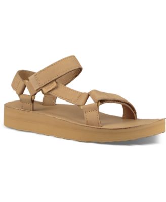 teva leather flip flops