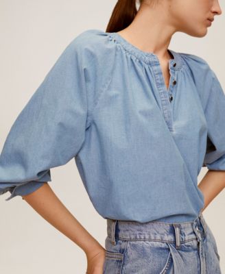 macys cotton blouses