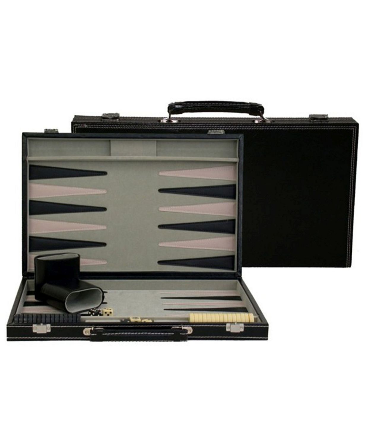 Black Leatherette Backgammon
