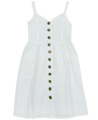 macy's white midi dress