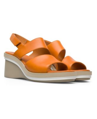 camper orange sandals