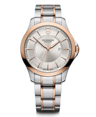 victorinox two tone watch