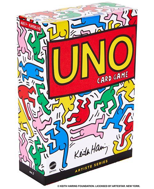 Mattel Uno Artiste Series No 2 Uno Card Game Featuring The Artwork Of Keith Haring Exclusive To Macy S Reviews Home Macy S