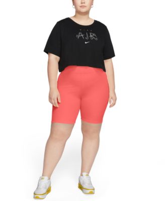 macys plus size nike shorts