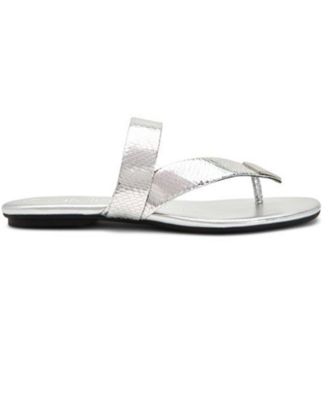calvin klein women's saurin flat sandals
