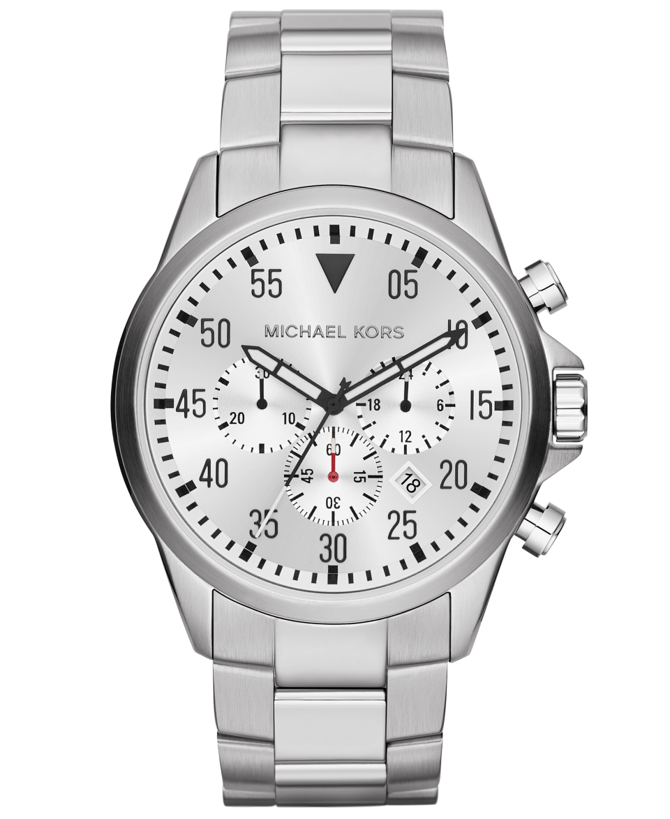 Michael Kors Mens Chronograph Gage Stainless Steel Bracelet Watch 45mm MK8331   Watches   Jewelry & Watches