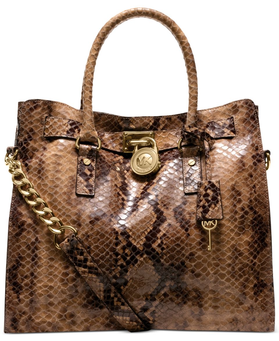 MICHAEL Michael Kors Hamilton Large Python North South Tote   Handbags & Accessories