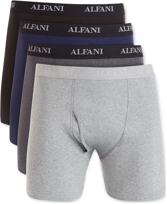 Alfani Men's 4Pk. Cotton Boxer Briefs, Created for Macy's & Reviews