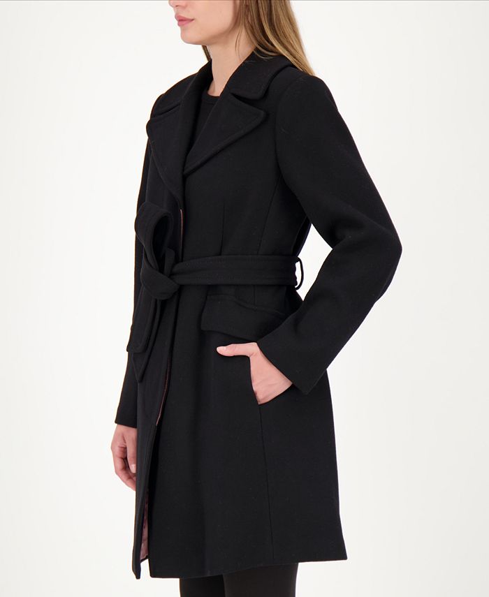 kate spade new york Belted Wrap Coat, Created for Macy's & Reviews ...