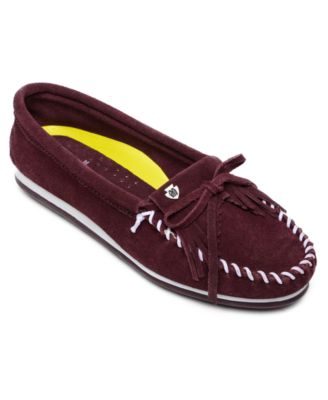 purple minnetonka moccasins