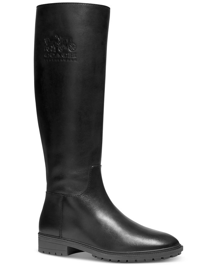 coach brynn leather riding boots