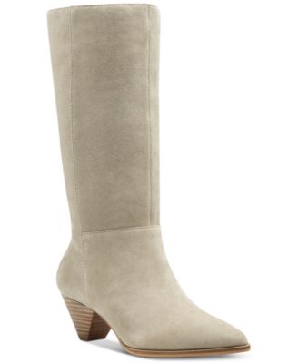 womens grey mid calf boots