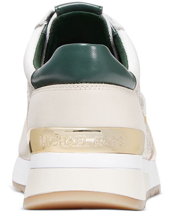 michael kors allie trainer sneakers black and gold
