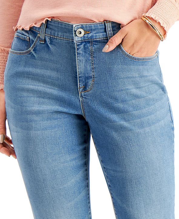 Style & Co Curvy-Fit Tummy-Control Skinny Jeans, Created for Macy's ...
