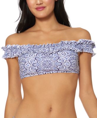 off the shoulder bandeau bikini top