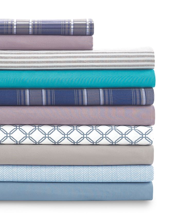 Sanders Printed Microfiber Twin 3Pc Sheet Set, Created for Macy's