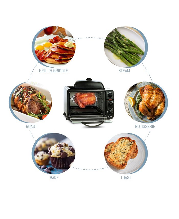 Elite Gourmet Elite Platinum 0.8' Multi function Toaster Oven with