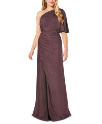 adrianna papell dress one shoulder