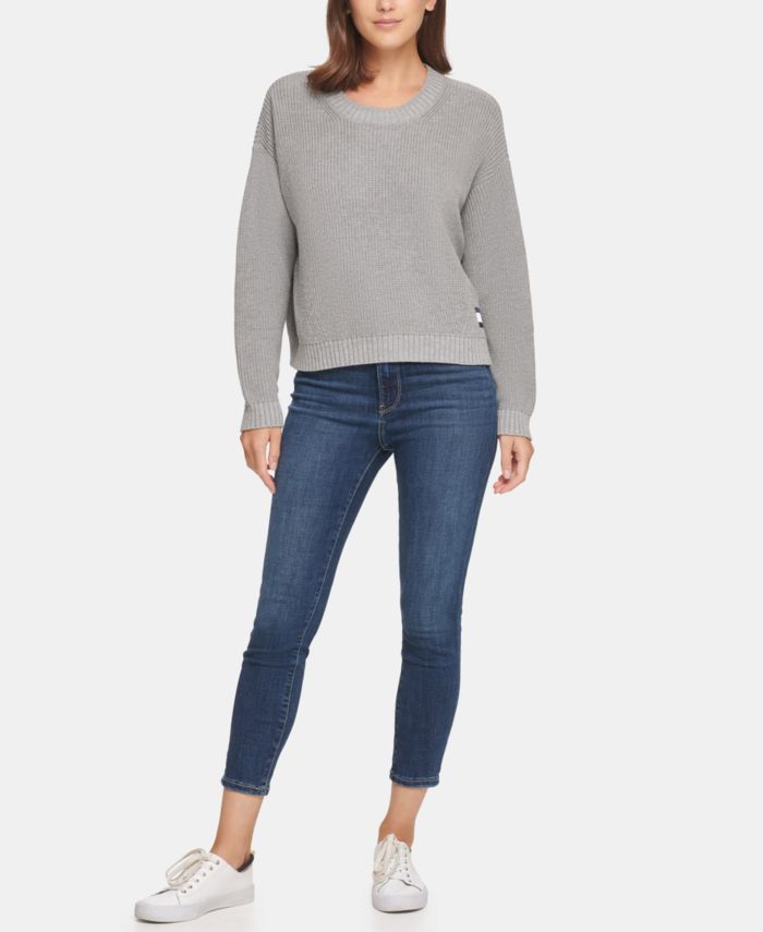 Tommy Jeans Cotton Sweater & Reviews - Sweaters - Women - Macy's