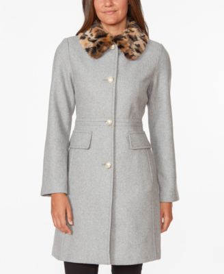 kate spade faux fur trim puffer coat