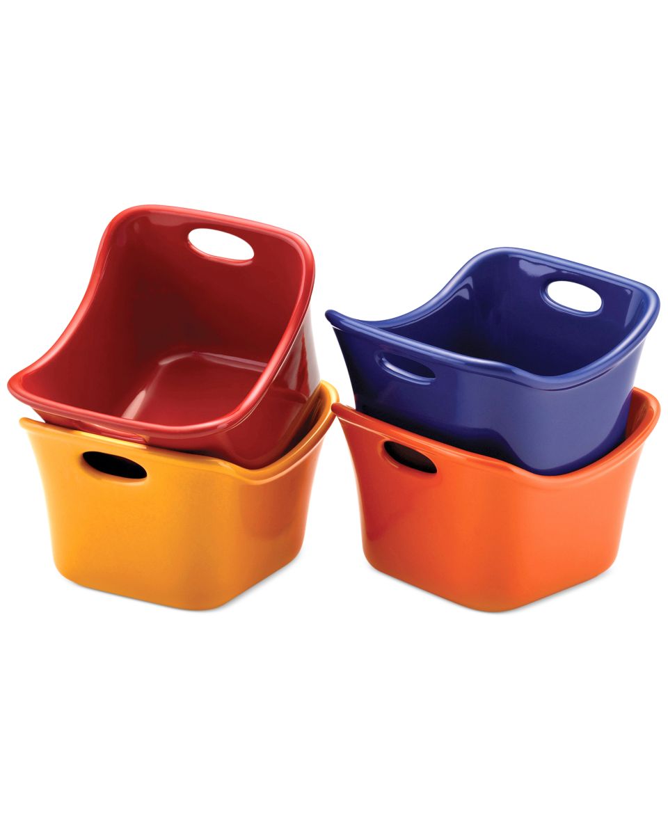 Rachael Ray 3 Piece Orange Suction Lid Set   Kitchen Gadgets   Kitchen