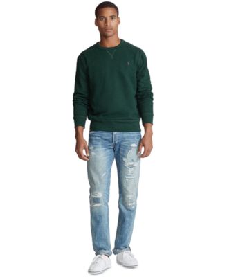 polo ralph lauren men's fleece crewneck sweatshirt