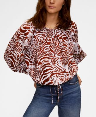 macys cotton blouses