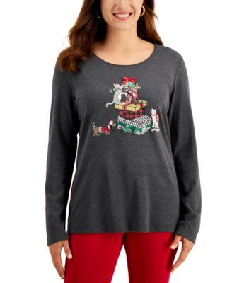 macys womens holiday tops