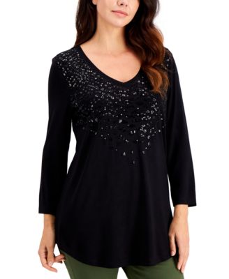 macys sequin top