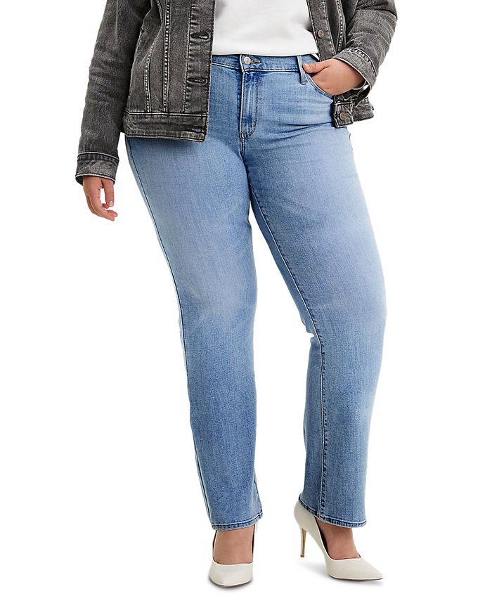macy's plus size levi jeans