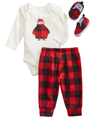 macys plaid buffalo pants piece boy baby chickpea