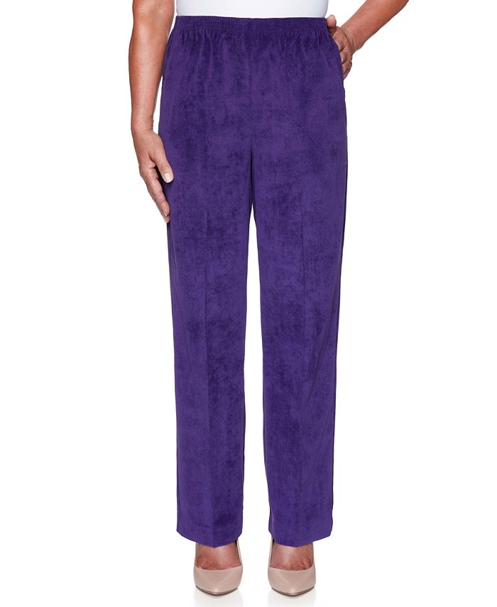 Alfred Dunner Women's Classic Corduroy Proportioned Medium Pant ...