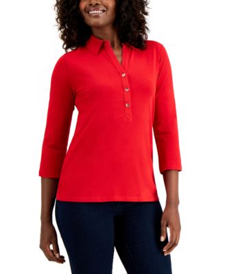 macys red tops