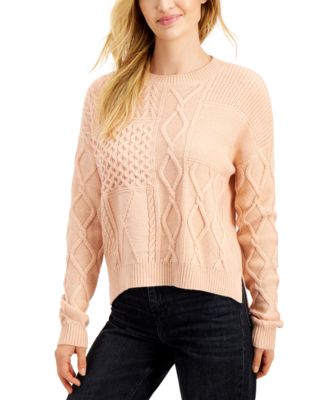 juniors cable knit sweater