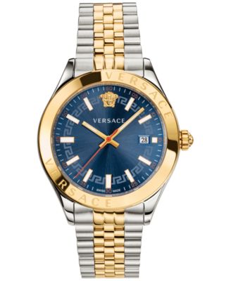 versace two tone men's watch