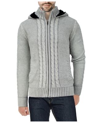 sweater jacket mens with hood