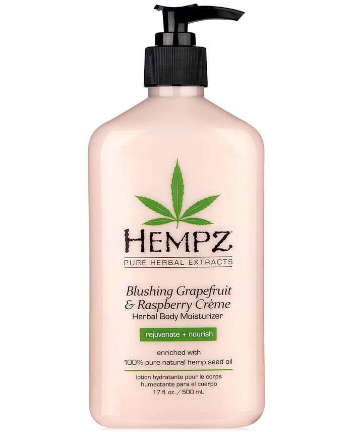 Hempz Blushing Grapefruit & Raspberry Crème Herbal Body Moisturizer, 17
