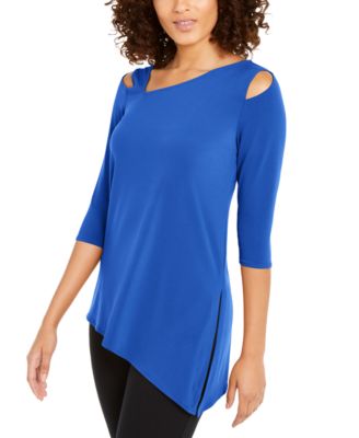 asymmetrical cutout top