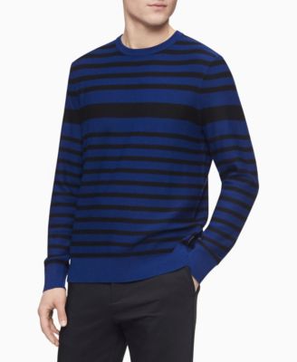 calvin klein striped sweater