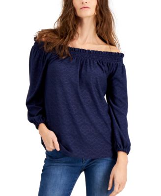 macys michael kors petite tops